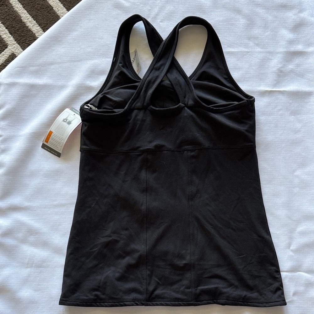C9 Champion Shapewear Tank Top XL Ebony Black Power Mesh Shaping NWT - Picture 5 of 5